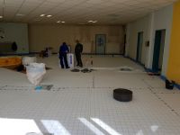 Der neue Boden wird vorbereitet...